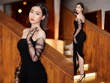 Đỗ Mỹ Linh khoe vòng 3 căng đét, lấn lướt đại đội Hoa hậu trên thảm đỏ danh giá