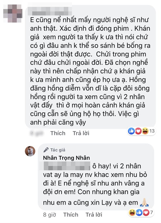 amp;#34;Tam caamp;#34; diễn viên Hoa Hồng Trên Ngực Trái tranh luận tay đôi với khán giả trên mạng xã hội - 4