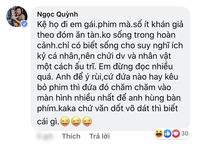 amp;#34;Tam caamp;#34; diễn viên Hoa Hồng Trên Ngực Trái tranh luận tay đôi với khán giả trên mạng xã hội - 6