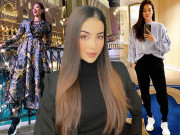 Thời trang - Công khai sinh con, Phạm Hương thay đổi 180 độ: diện đồ kín bưng, tạm biệt luôn giày cao gót