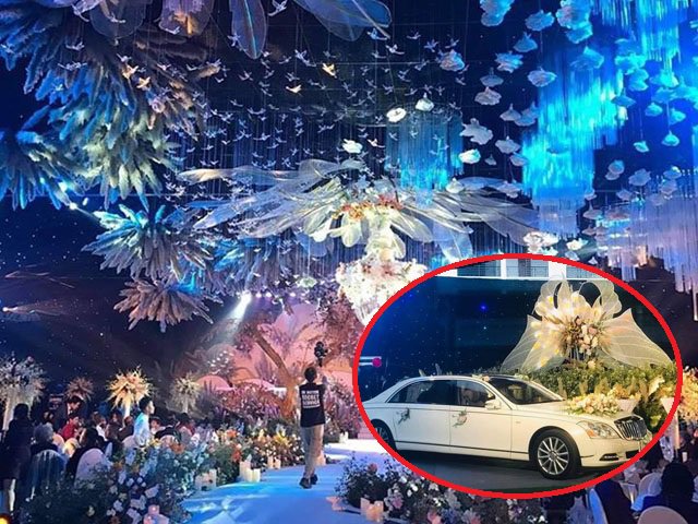 Đám cưới ở Quảng Ninh: Chi phí lên tới 54 tỷ với nhiều xe siêu sang biển tứ quý