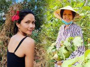 Thời trang - Đầu thập kỷ, H'Hen Niê vẫn trung thành đội nón lá, mặc đồ bộ đi làm rẫy