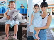 Giải trí - Vợ chồng Hà Anh dẫn con gái vi vu Singapore, bé Myla "lí lắc" xem cá heo