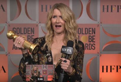Laura Dern - Nữ diễn viên phụ xuất sắc nhất Quả cầu vàng 2020.