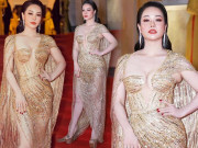 Thời trang - Xúng xính váy đầm lấp lánh, Nhật Kim Anh vẫn để lộ ngấn mỡ vùng cánh tay