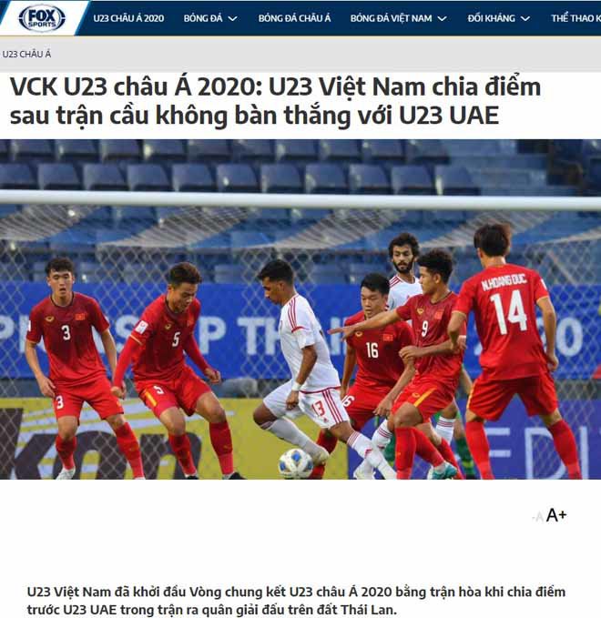 u23 viet nam nghet tho dau uae: bao chau a khen ngoi 