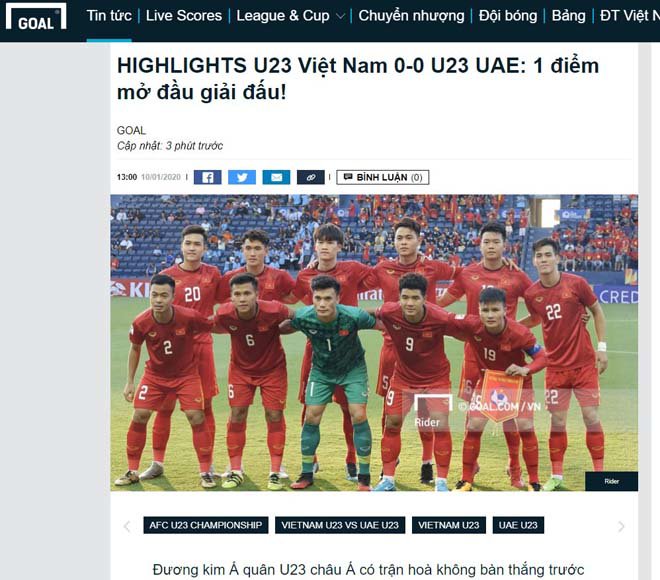 u23 viet nam nghet tho dau uae: bao chau a khen ngoi 