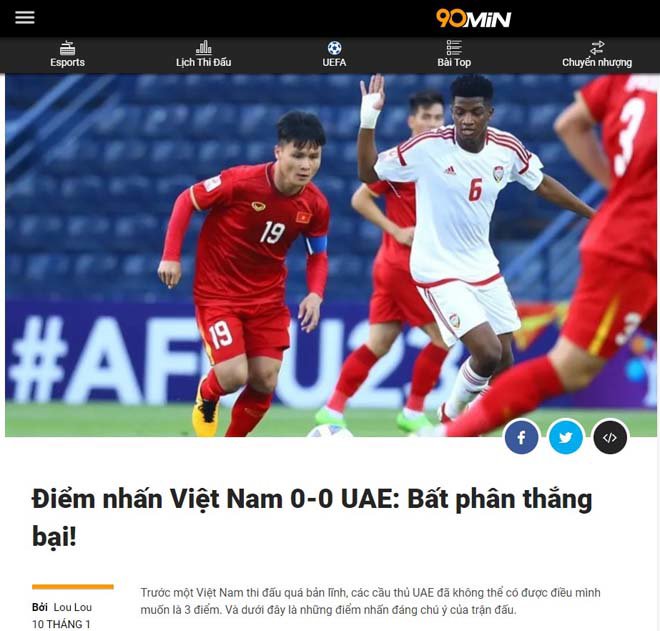 u23 viet nam nghet tho dau uae: bao chau a khen ngoi 