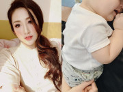 Bà bầu - Không có sữa nuôi con, Á hậu Tú Anh sau sinh đẹp mướt mắt nhờ "bóp mồm bóp miệng"