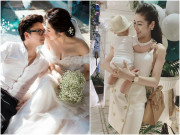 Làm mẹ - Vợ vắng nhà, chồng thiếu gia của Á hậu Tú Anh chăm con cực chu đáo