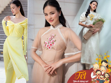 Không quá đơn điệu, không quá lố lăng, đây là những kiểu áo dài được săn đón Tết này