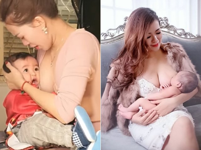 Trợ lý nóng bỏng của Quang Tèo nuôi con bằng sữa mẹ, nhiều lần bị chê trách vì hở ngực