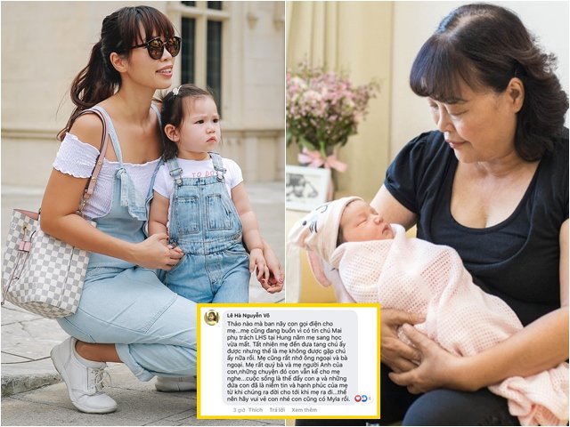 Sao Việt 24h: Hà Anh vẫn thân với mẹ và bà người yêu cũ, mẹ ruột bình luận xúc động