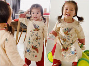 Làm mẹ - Diện áo dài Tết quá xinh, con gái siêu mẫu Hà Anh được khen ngợi hết nấc