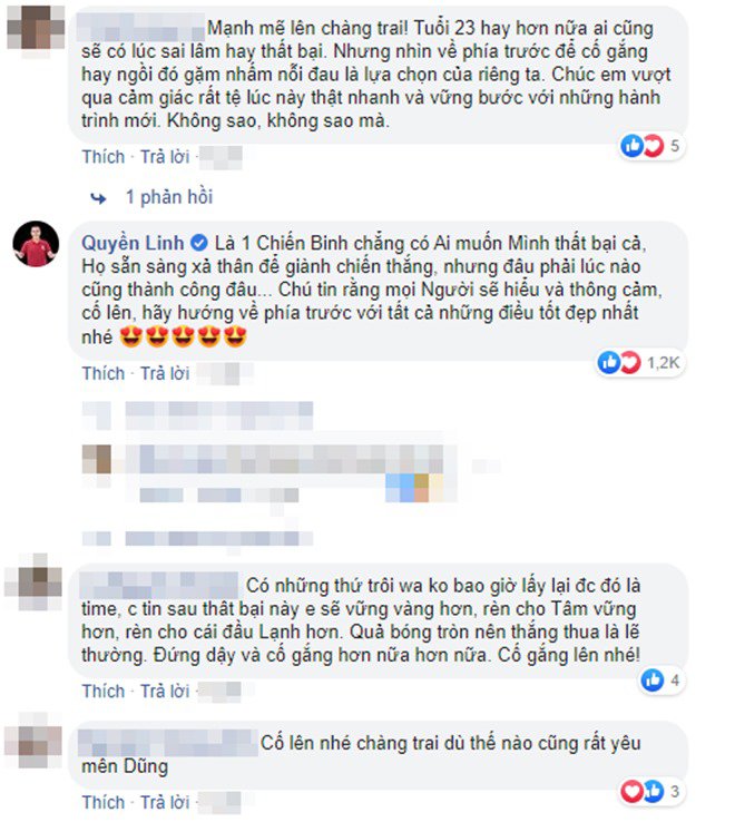 Thủ môn Bùi Tiến Dũng viết tâm thư sau trận thua, Midu, Quyền Linh và dàn sao Việt an ủi - 4