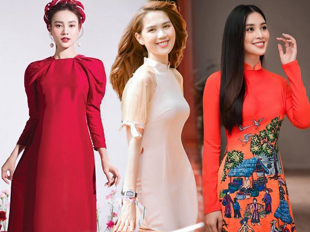 Mùa tết cận kề, các người đẹp Việt thi nhau diện áo dài duyên dáng thay vì đồ gợi cảm