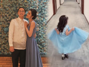 Thời trang - Tăng Thanh Hà diện váy đôi với con gái trong ngày sinh nhật ông xã Louis Nguyễn