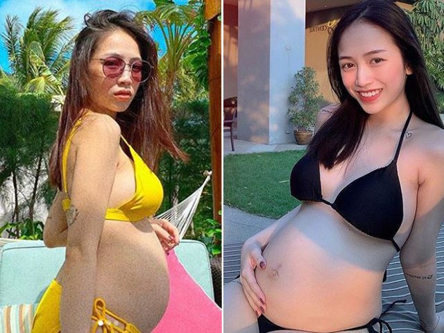 Ái nữ nhà Minh Nhựa siêng mặc bikini khoe bụng bầu, tiết lộ cân nặng vẫn đầu 4