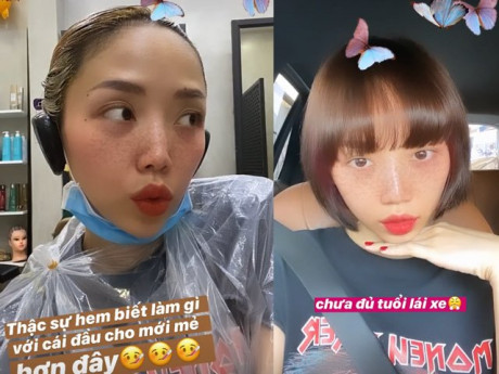 Tóc Tiên kêu không biết làm tóc gì ăn Tết, đến khi thành phẩm ai cũng hết hồn