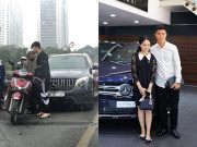 Giải trí - Cầu thủ Duy Mạnh gặp va chạm giao thông khi lái xe hơi tiền tỷ mới dùng để rước dâu