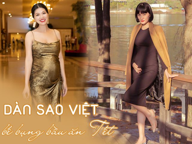 Dàn mỹ nhân Việt bế bụng bầu ăn Tết, qua năm đón lứa chuột vàng đầu tiên trong showbiz