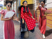 Thời trang - Mặc áo dài sành điệu như Phương Mỹ Chi: xách túi kẹp nách, mang boots siêu ngầu