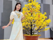 Bà bầu - Hoàng Oanh chụp ảnh mùng 1 Tết, ai cũng hoang mang vì không thấy bụng bầu 4 tháng