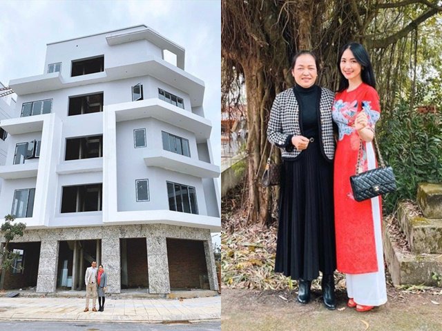 Hòa Minzy tặng biệt thự 5 tầng cho bố mẹ, khẳng định không dùng tiền của bạn trai thiếu gia