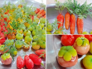 Bếp Eva - Mẹ đảm bày cả mâm hoa quả ngon lành, ai cũng tưởng thật cho tới khi chạm vào