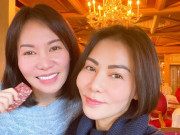 Giải trí - Thu Minh và chị gái hơn 8 tuổi giống nhau như sinh đôi làm Trấn Thành, Lê Giang thích thú