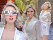 Làm đẹp - Mấy ai được như Thúy Ngân: đổi màu tóc trắng xóa nổi loạn nhưng được khen hết lời