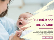 Làm mẹ - 5 sai lầm nguy hiểm mẹ thường gặp khi chăm sóc em trẻ sơ sinh