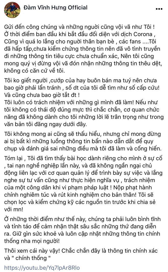 sao viet 24h: dam vinh hung nhan loi sau khi nop phat vi tung tin sai ve dich virus corona - 1