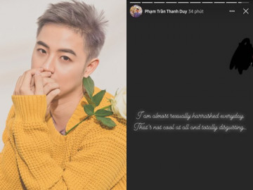 Thanh Duy gây xôn xao khi thừa nhận bị quấy rối tình dục hàng ngày trong 2 năm qua