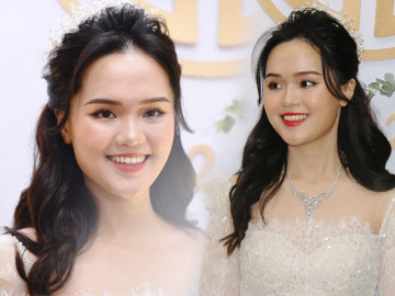 Phục thù sau đám hỏi, cô dâu Quỳnh Anh đã chọn đúng màu son, xinh lung linh trong ngày cưới