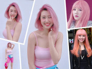 Làm đẹp - Thuý Ngân lại chơi trội với màu tóc hồng, vượt hẳn Minh Hằng, Hari Won vì quá xinh