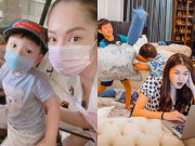 Giải trí - Con nghỉ học vì dịch corona: Dương Cẩm Lynh, Thủy Anh mệt hết hơi, Lê Phương tự bày trò chơi