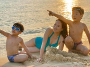 Bà bầu - Người đẹp vai vợ Phan Hải ngoài đời đã U40, 2 lần đẻ diện bikini vẫn gây sốt