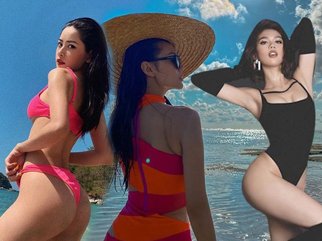 Trời chưa chuyển nắng, mỹ nhân Việt đã diện đồ nóng hừng hực, bikini siêu nhỏ phủ sóng