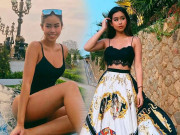 Thời trang - Diện bikini cùng vóc dáng hoàn hảo, em chồng Hà Tăng khoe luôn làn da cháy nắng