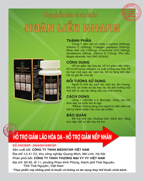 TPBVSK Hoàn Liễu Khang - Hỗ Trợ Giảm Lão Hóa, Giảm Sắc Tố Với Nhau Thai Cừu Úc và Collagen Tươi - 3