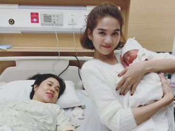 Tái hôn với trai đẹp, chị gái Ngọc Trinh đi đẻ tốn 100 triệu, chồng ngày đêm thức chăm con