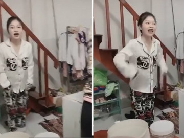 Diễn lại cảnh mẹ mắng khi nhà có con gái lười biếng, cô bé khiến dân mạng cười xỉu
