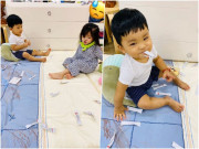 Làm mẹ - Cảnh bỉm sữa của Hải Băng: Bận dỗ con út ngủ, 2 con lớn phá tan sản phẩm đắt tiền