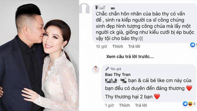 Bảo Thy khôn khéo đáp trả khi bị chê lấy chồng già, mặt tròn xoe như có bầu - 3