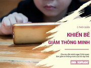 Làm mẹ - 5 thói quen phổ biến có thể làm giảm trí thông minh của bé, mẹ không thể chủ quan