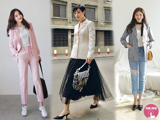 Học theo phong cách Hàn Quốc 5 kiểu phối blazer đẹp để thời trang văn phòng thôi nhàm chán
