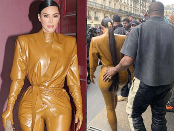 Kim siêu vòng 3 mặc bó sát khoe đường cong nhưng bàn tay hư hỏng của chồng mới đáng bàn