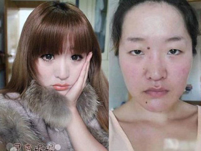 Dân mạng há hốc mồm trước những khuôn mặt một trời một vực trước và sau khi tẩy trang