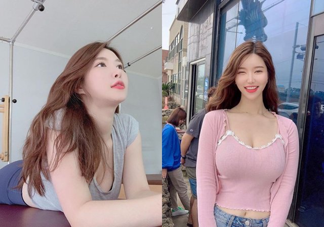 co gai khoe nguc do so den nghet tho khi di choi bao tang, dan mang lung suc danh tinh - 6